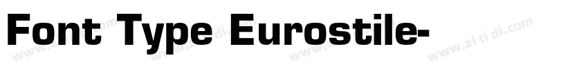 Font Type Eurostile字体转换